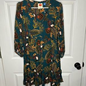 Anthropologie Farm Rio Ariya Tiered Botanical Dress